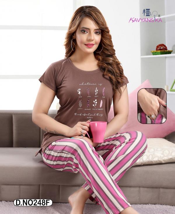 Kavyansika Vol 248 Beautiful Hosiery Cotton Night Dress 